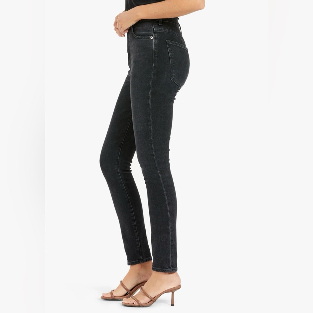 Madewell High Rise Black Wash Skinny Jeans Size 27